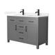 Option Dark Gray / White Quartz Top / Matte Black