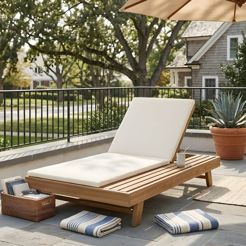 Lounge Chair Set with Open-Sided Design Black Lacquered Locust Wood Frame with Waterproof Cushions