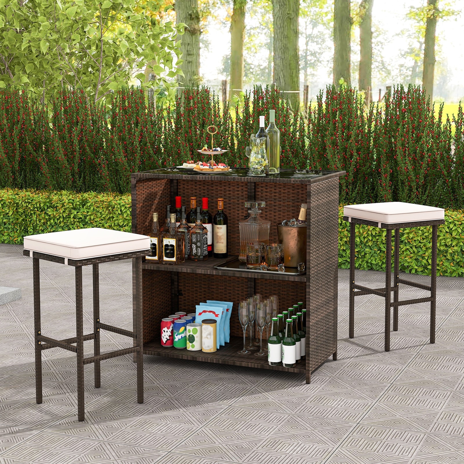 Glass Outdoor Bar Sets Bed Bath Beyond