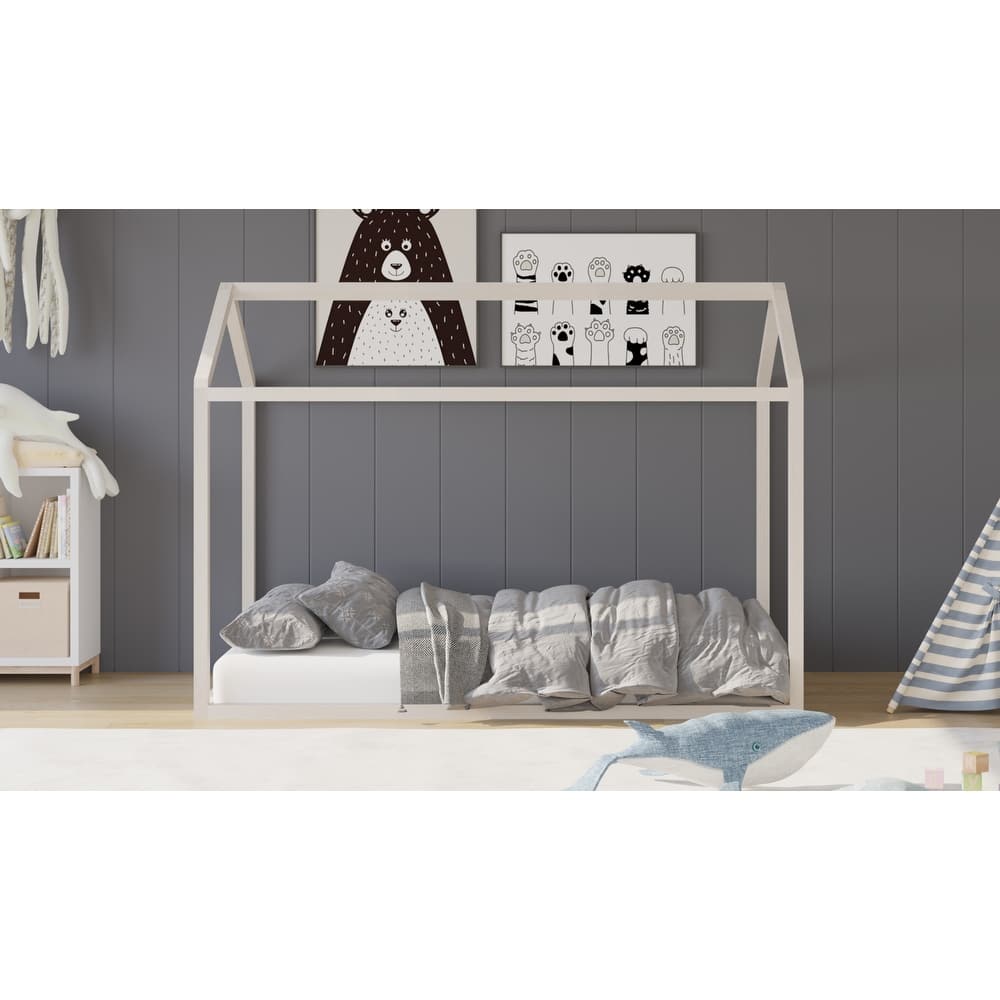 Perry Twin Solid Wood Canopy Bed