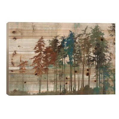 Aspen Print On Wood by PI Studio - Multi-Color