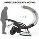 preview thumbnail 20 of 37, Outdoor Double Chaise Lounge Chair Rocking Lounger with Sunshade Canopy - 54.5"W*67.3"D*65.7"H