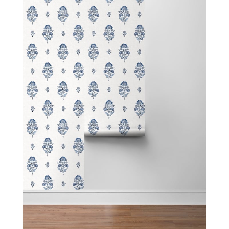 NextWall Floral Spot Peel and Stick Wallpaper
