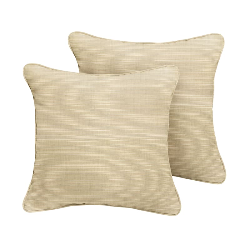 Clara 18-inch Indoor/ Outdoor Sunbrella Throw Pillows (Set of 2)