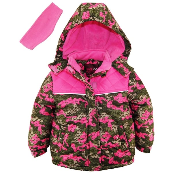 Shop Pink Platinum Little Girls Camo Heart Print Better Ski