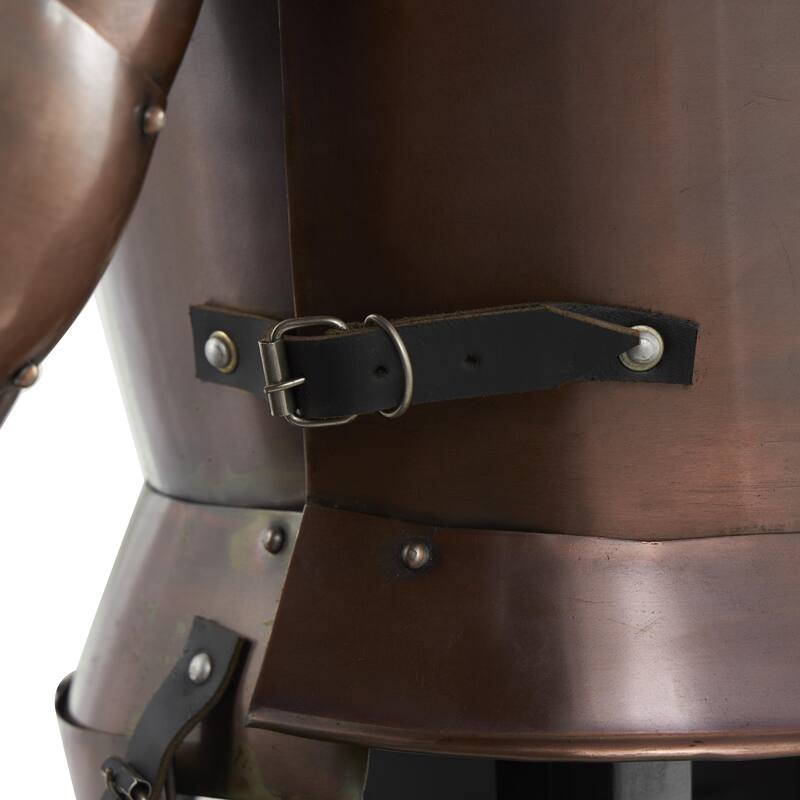 Stainless Steel Metal People Replica Medieval Full Body Suit Armour - Copper or Silver - Roche River Decor