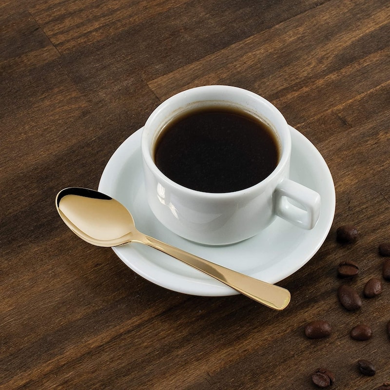 Fino 4.5-Inch Gold Plated Demi Spoon