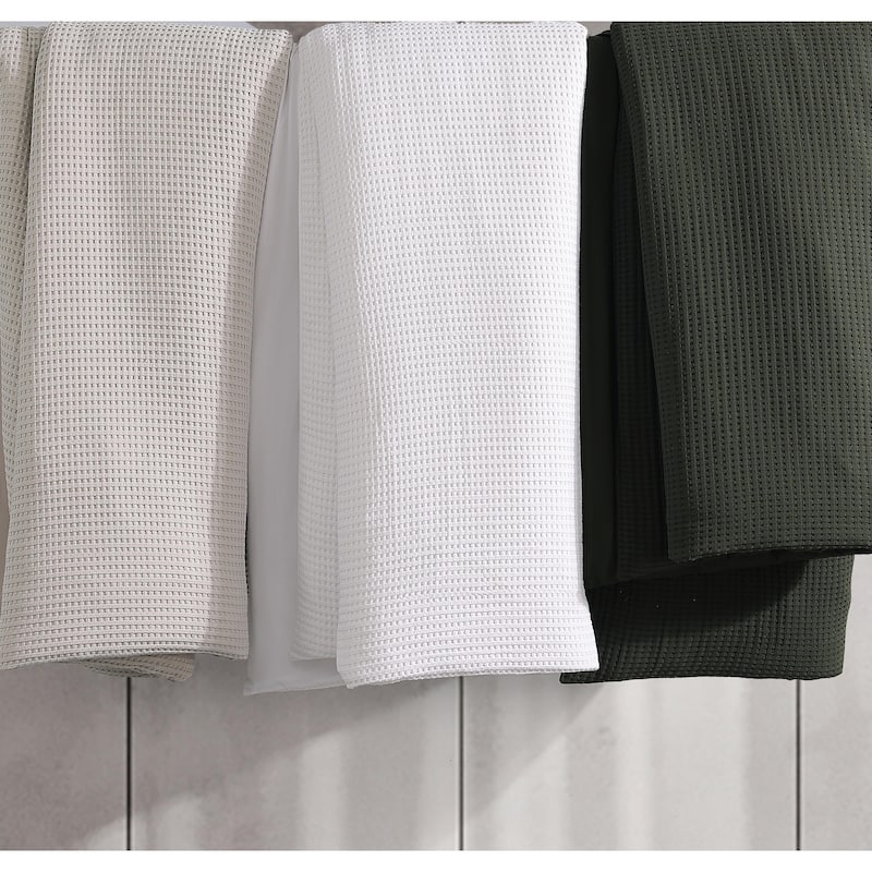 Kenneth Cole Solid Waffle Duvet Cover Set