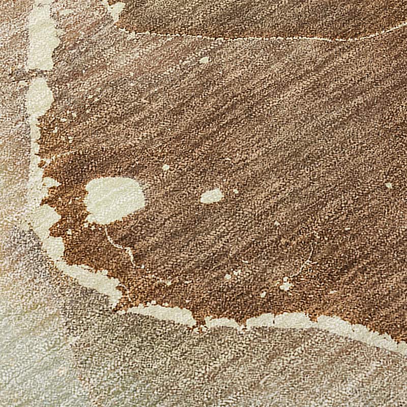 Machine Washable Indoor/ Outdoor Abstract Chantille Rug