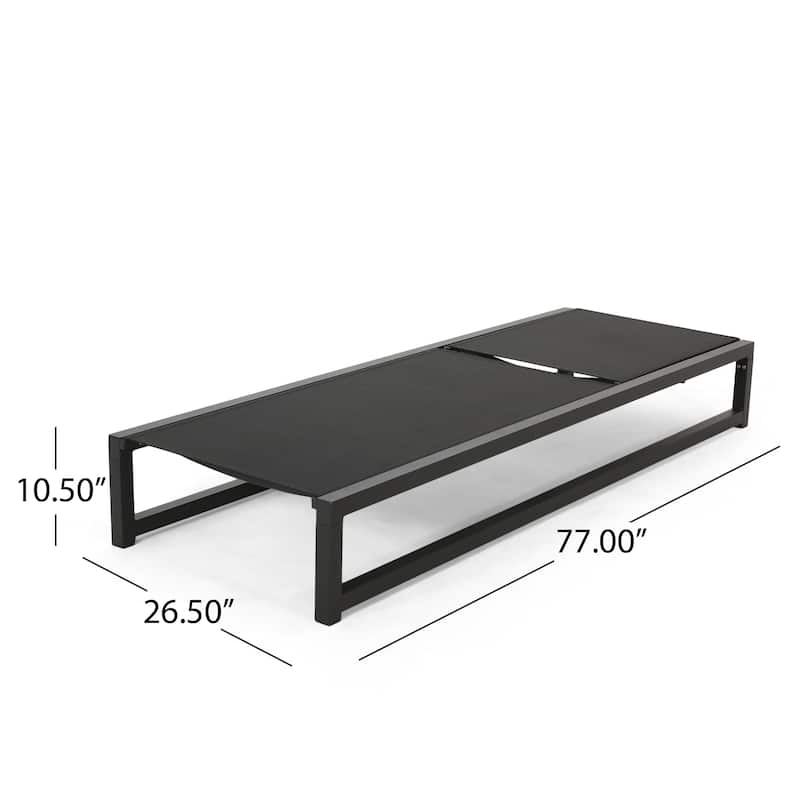 Venice Chaise Lounge - Black