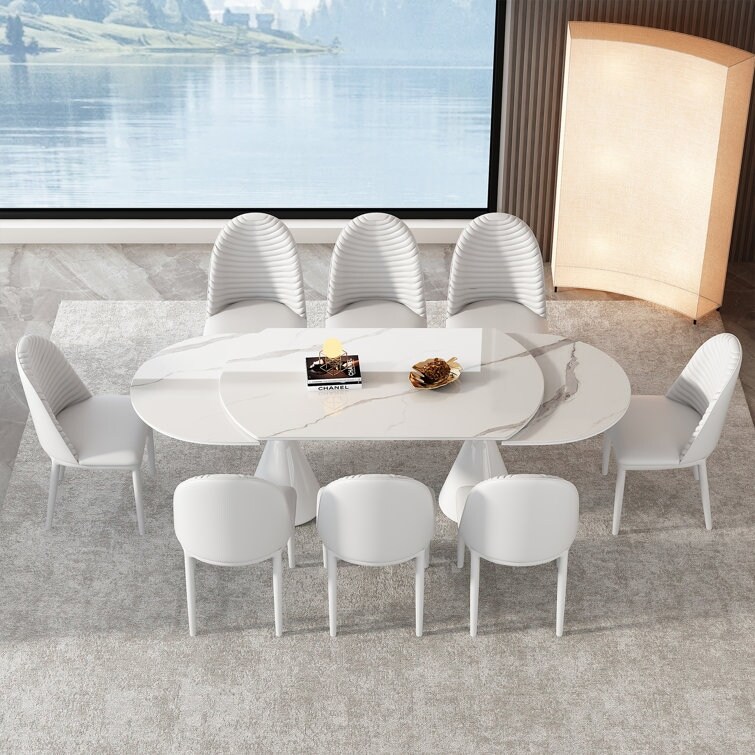 Large round dining table for 8 outlet