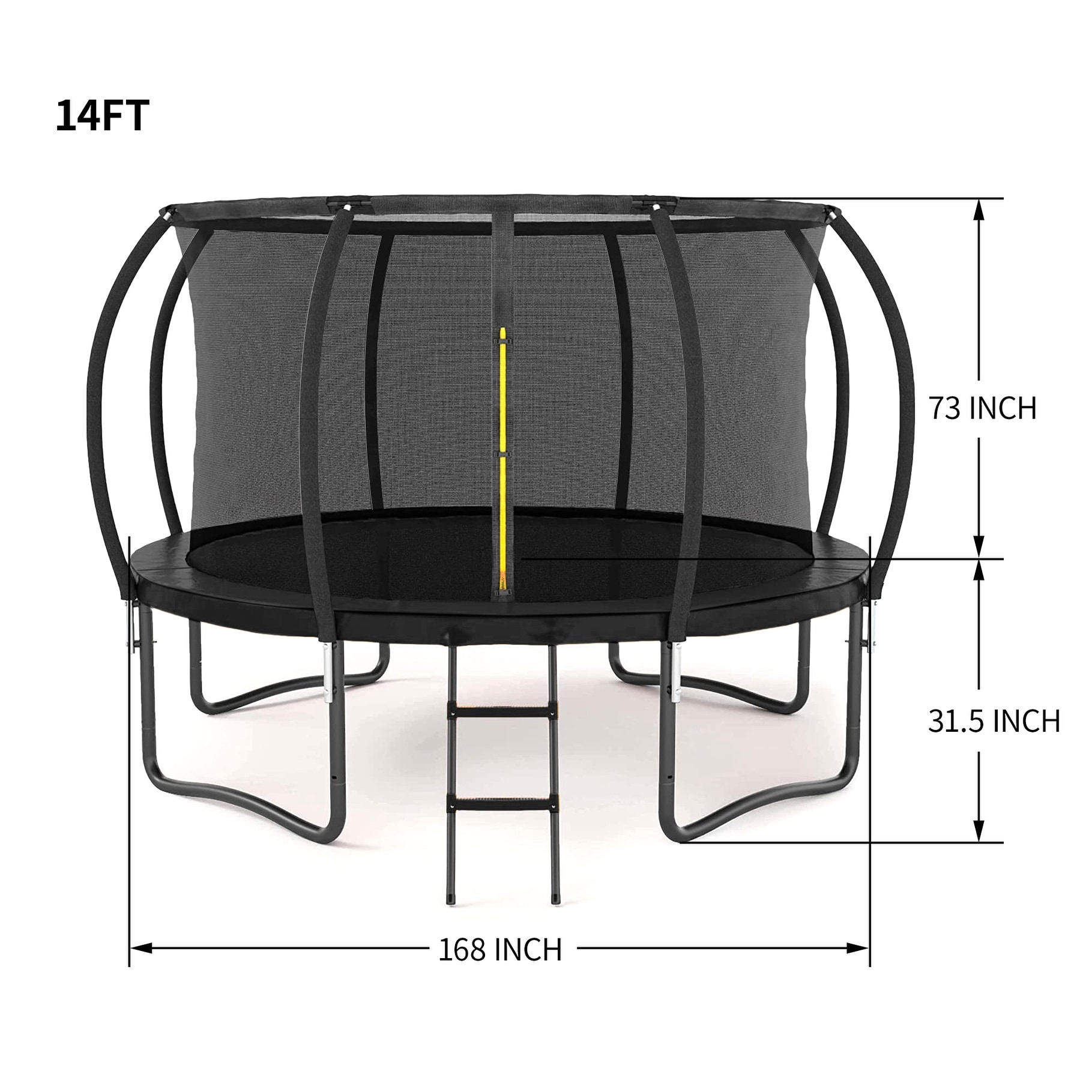 Trampoline enclosure net 14 ft online