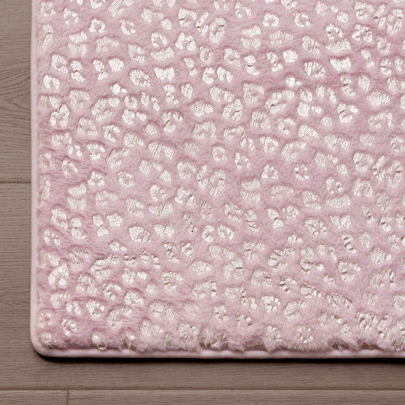 Juicy Couture Metallic Leopard Plush Rugs
