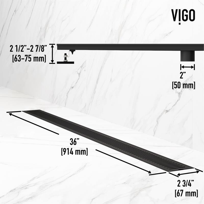 VIGO Elan Linear Shower Drain