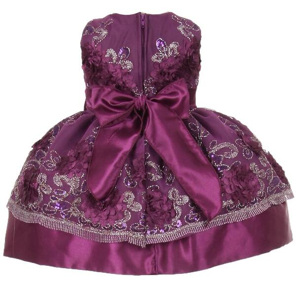 pink and violet christmas dress