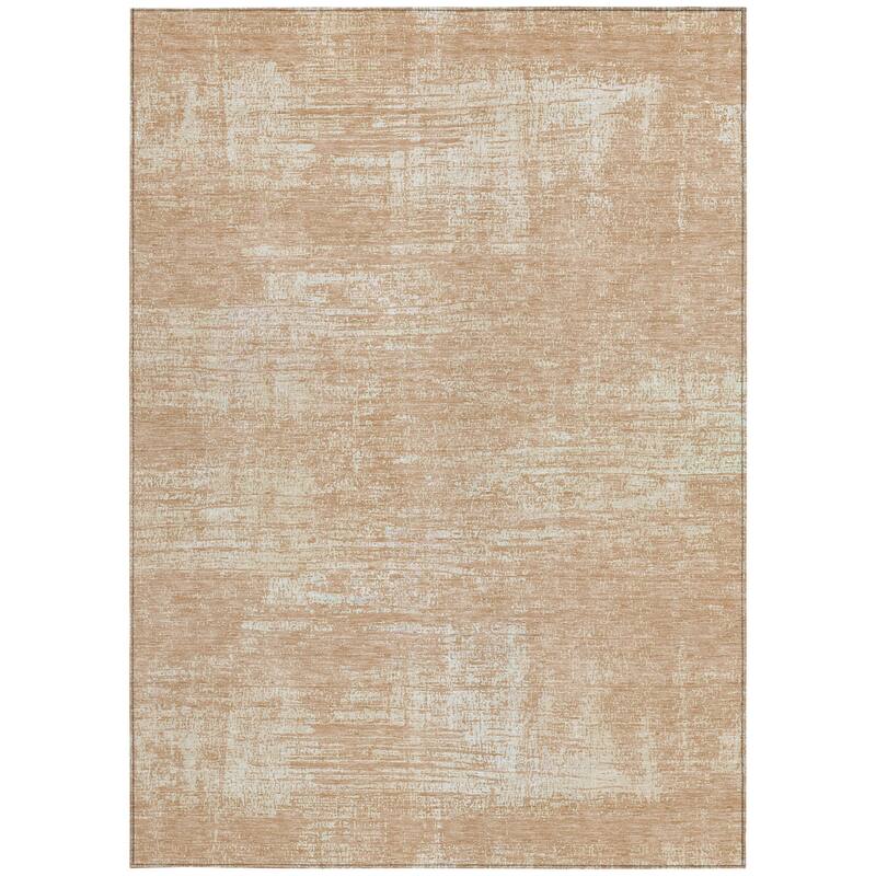 HomeRoots Abstract Transitional Rectangle Outdoor Rug