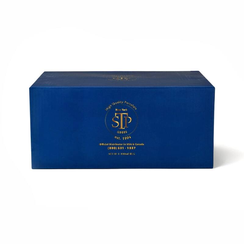 STP Goods 13.5oz Melody of Flowers Bone China Mug Set of 2 in Gift Box