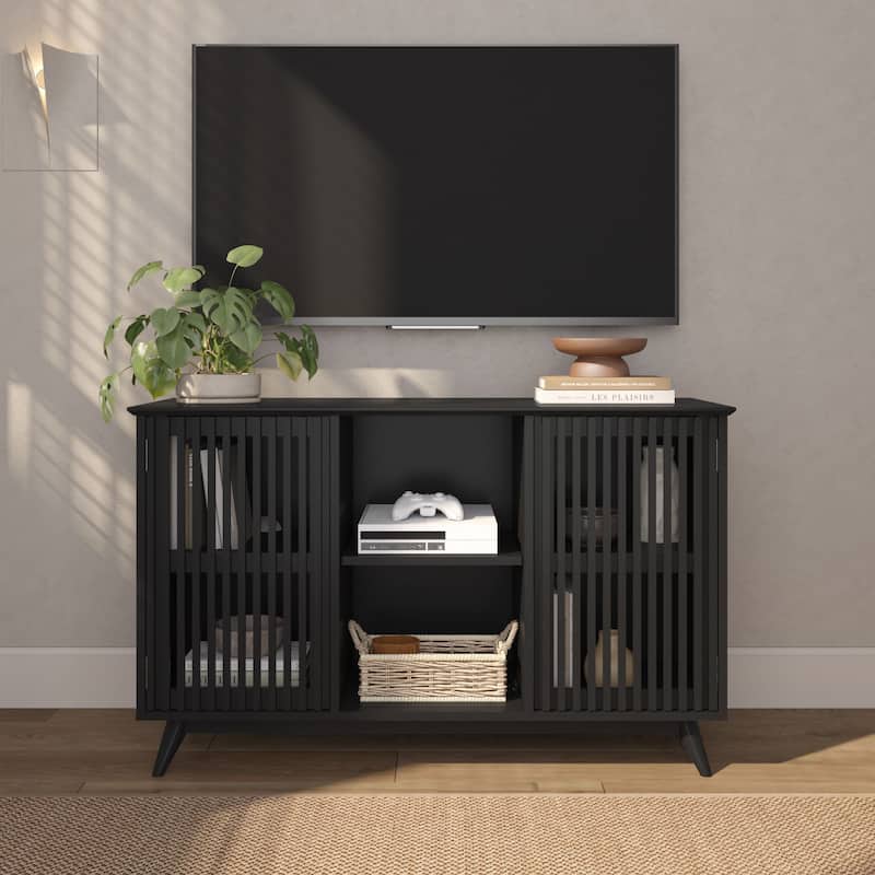 Plank and Beam Mid-Century Modern 2-Door TV Stand