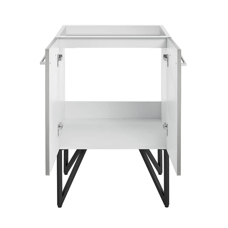 Annecy 24 Brushed Grey Bathroom Vanity Cabinet Only (Sm-Bv232)