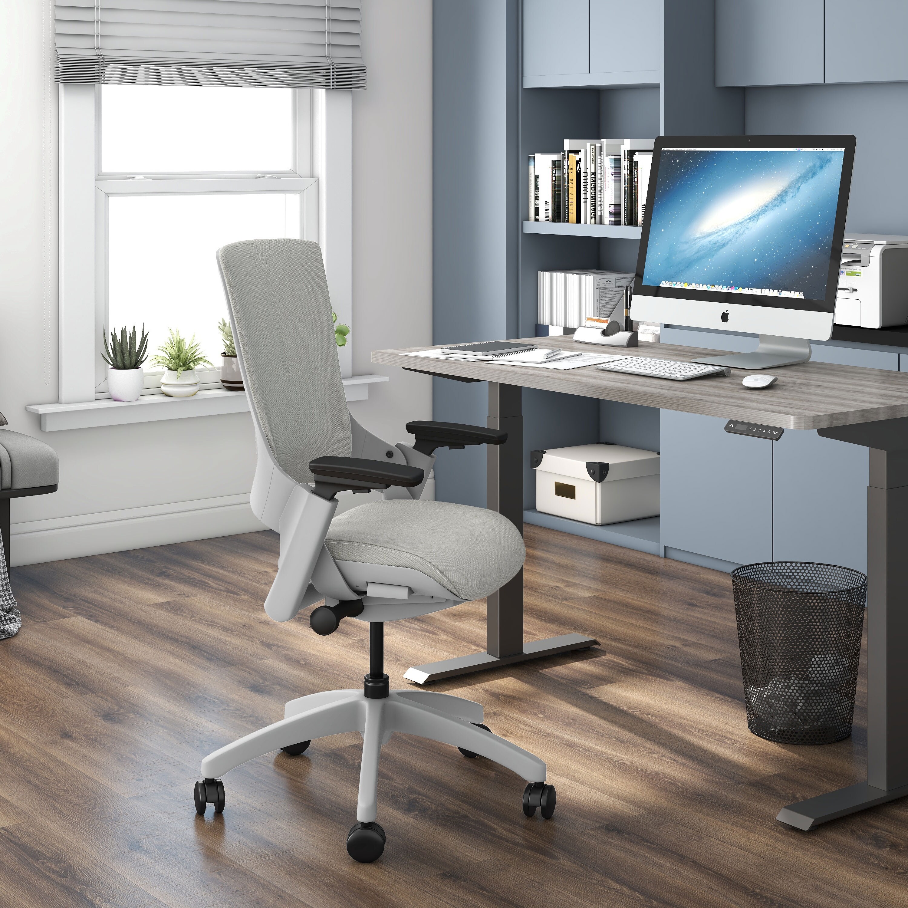 Hudson linen office chair deals