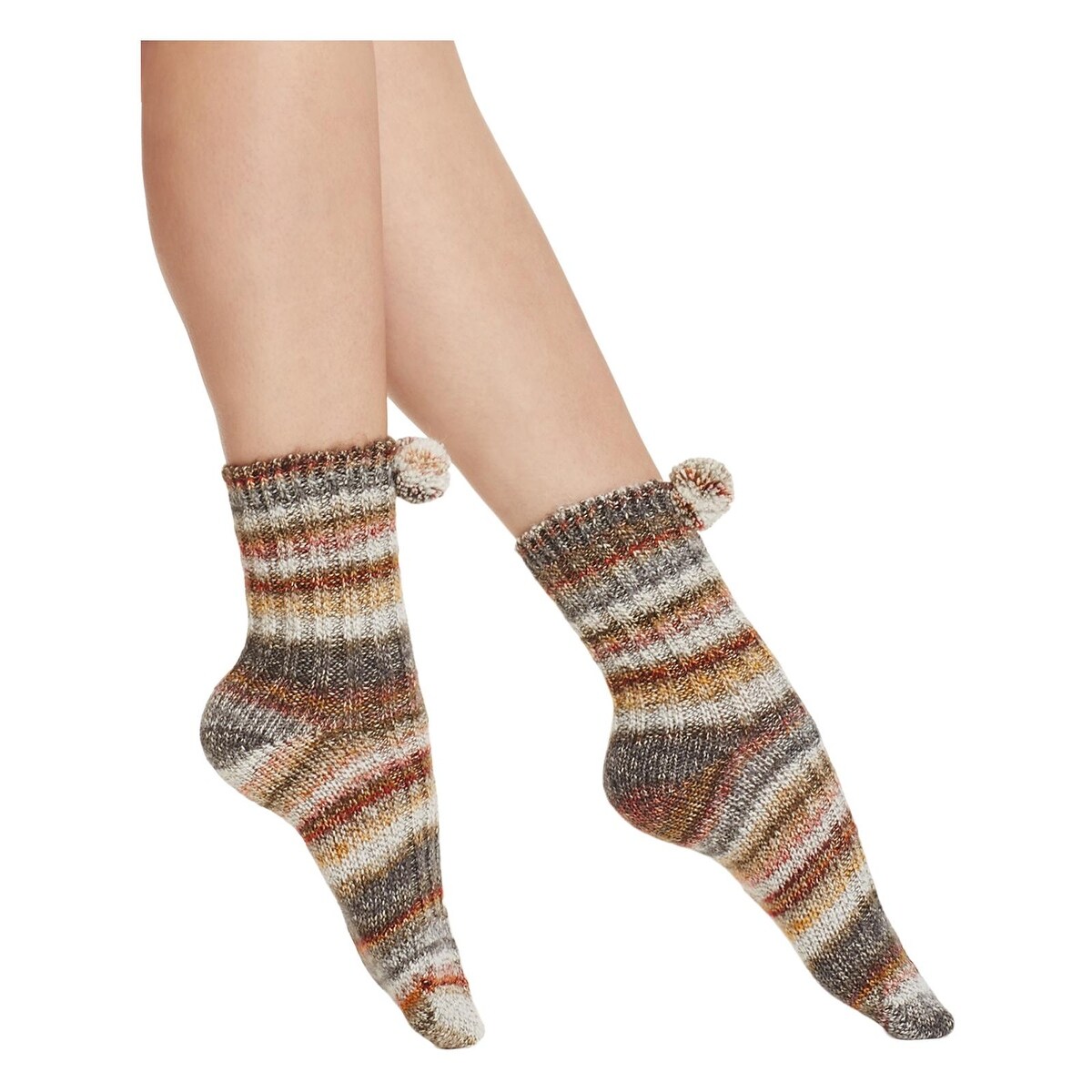 Shop Free People Womens Casual Socks Knit Striped Overstock