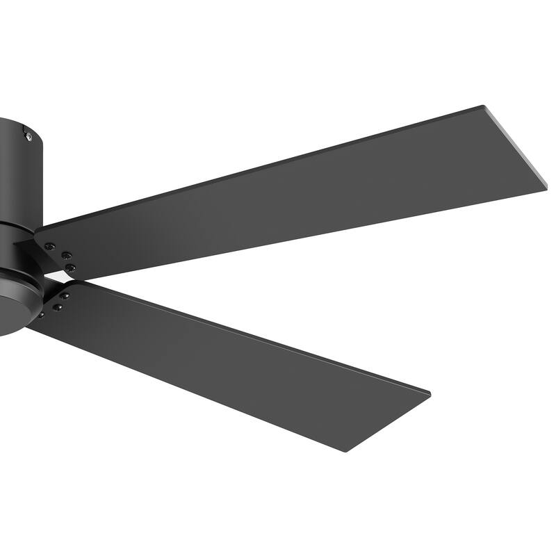 2 Set 42-inch Flush Mount Ceiling Fan No Light with Remote(5 Reversible Blades)