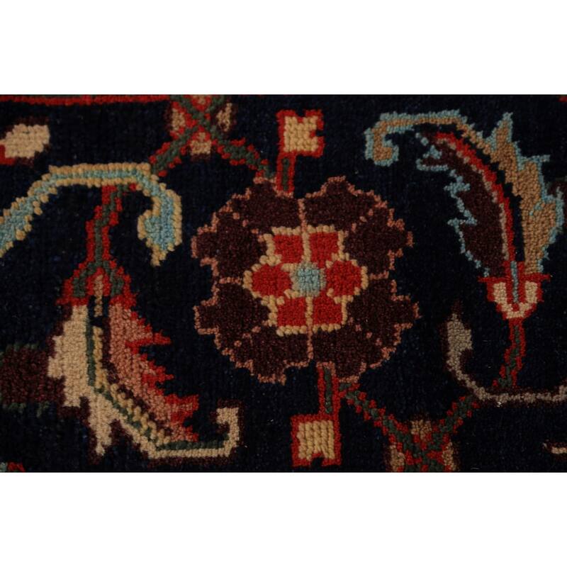 Red Orange Oushak Indian Large Rug Handmade Wool Carpet - 9'10"x 13'10"