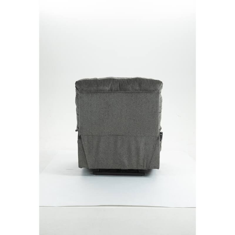 Lift Recliner Chair with Heat & Massage, Dual OKIN Motor Heavy-Duty Recliner Chair, Lounge Chair with Side Pockets & Cup Holders