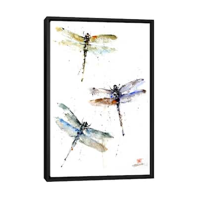 iCanvas "Dragonflies" by Dean Crouser Framed Canvas Print