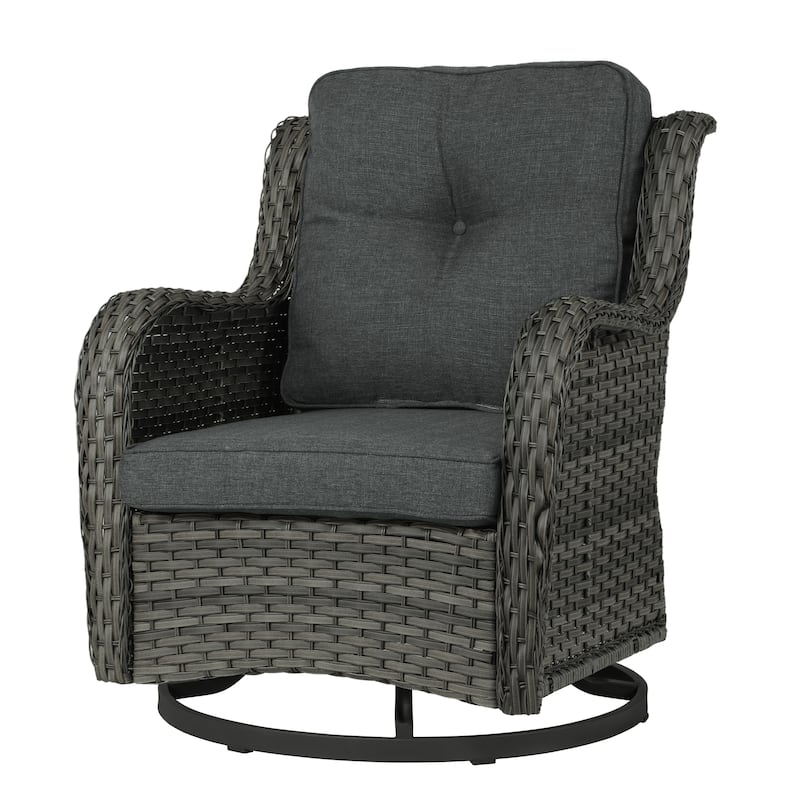 Outdoor Rattan Rocker Wicker Swivel Rocking Chair