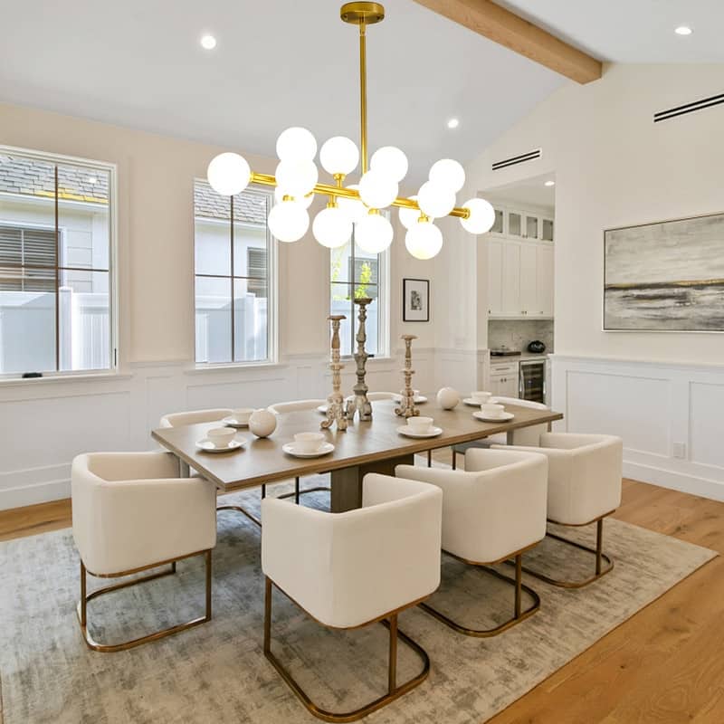 Mid Century Sputnik Chandelier Modern Pendant Light for Dining Room