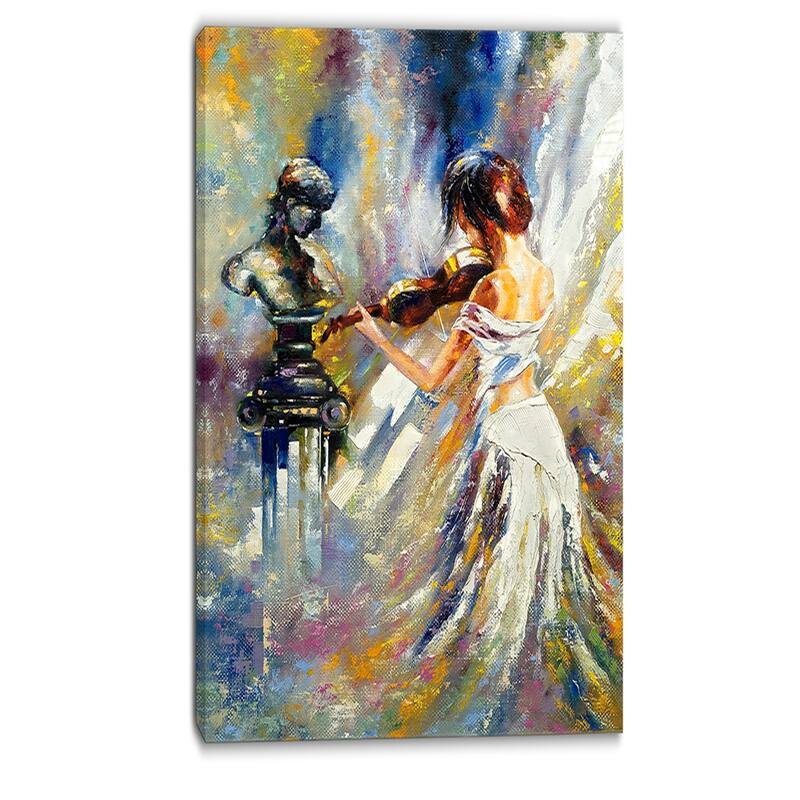 Designart - Love with Endless Music - Abstract Canvas Art Print