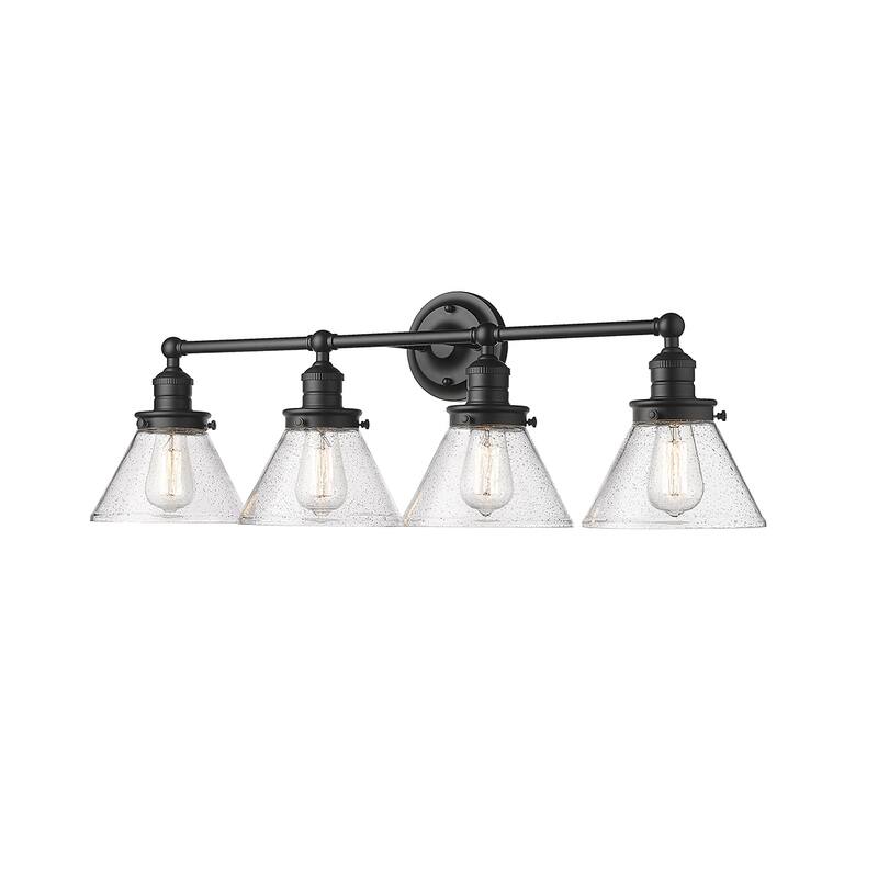 Millennium Lighting Eyden 2 Light Vanity Light with Clear Seedy Glass Shades