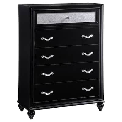Barzini Modern Classic Wood 5-drawer Bedroom Chest