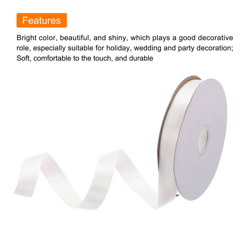Satin Ribbon Grosgrain Valentine Solid Double Face Wedding Ribbon