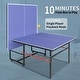 preview thumbnail 5 of 3, Professional Outdoor Table Tennis Tables-8ft Mid-Size Portable Ping Pong Table Game