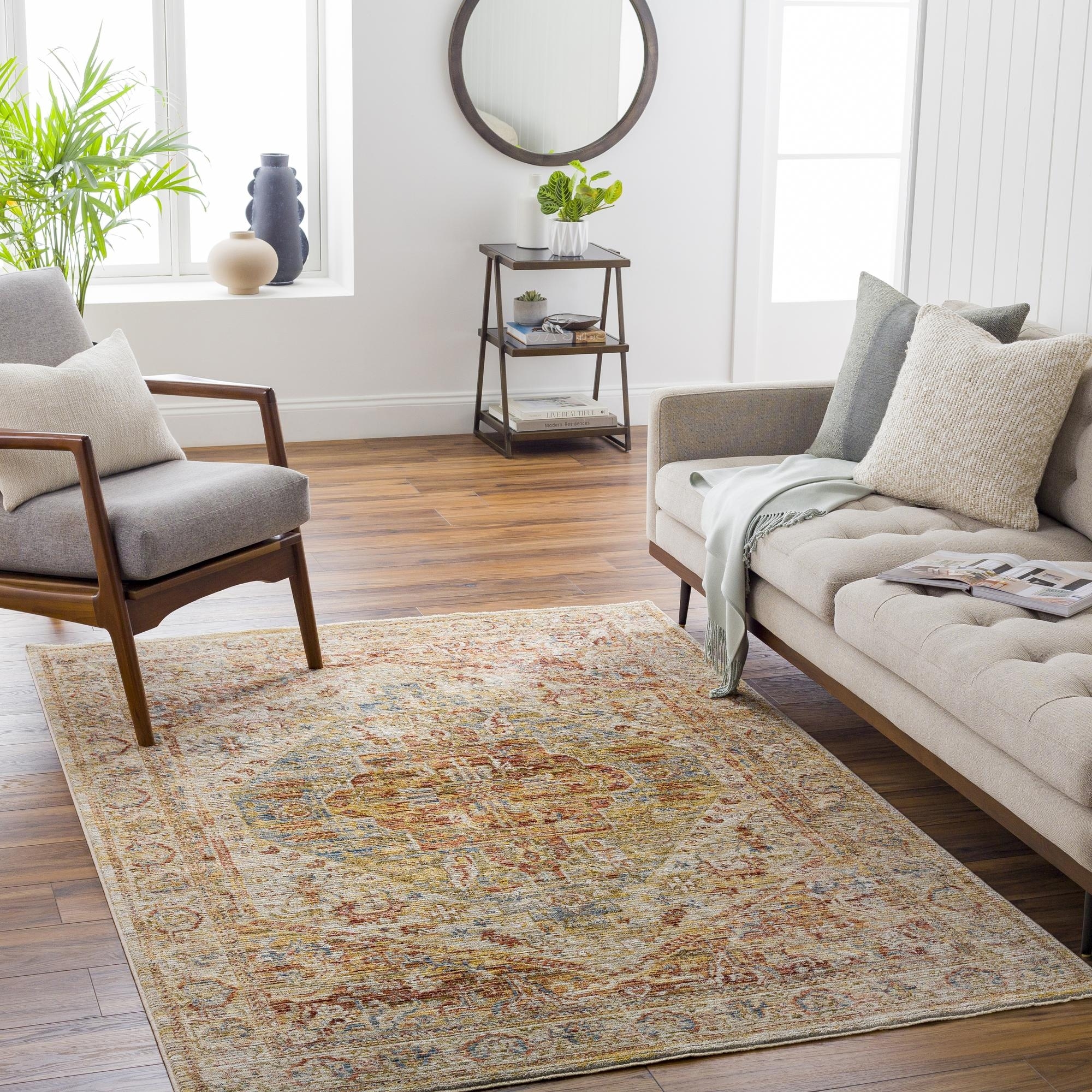 Livabliss Traditional Naila Medallion Area Rug