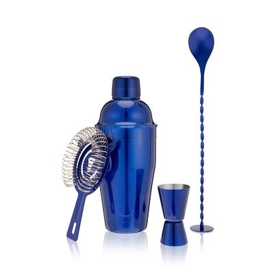 Blue Barware Set - 13.75" x 9.5"