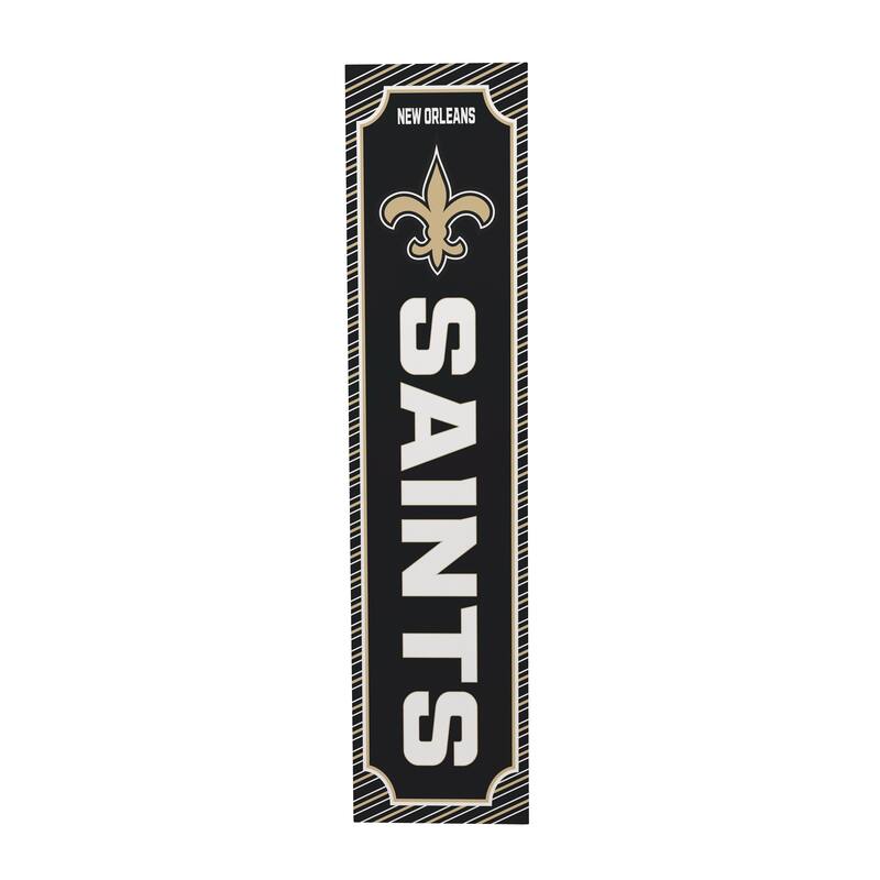 47" Double Sided Seasonal Porch Leaner, New Orleans Saints - 47" x 11.25"
