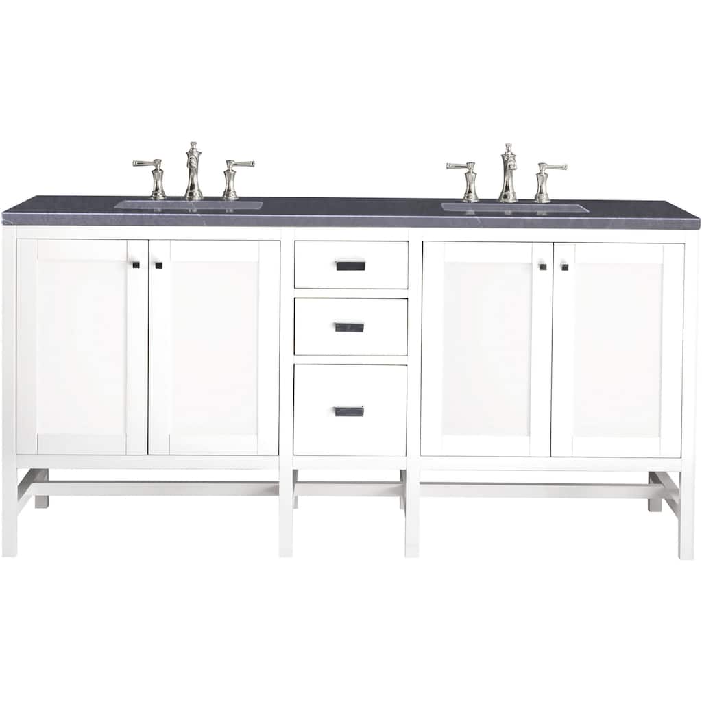 James Martin Vanities Addison 72" Double Basin Hardwood Vanity Set