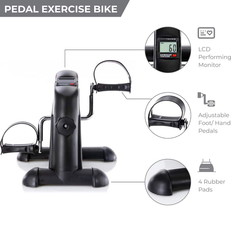 Pedal Exercise Mini Cycle Bike Great for Home or Office Workout