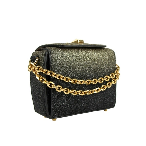 black gold chain crossbody bag