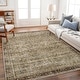preview thumbnail 54 of 65, Washable Vintage Floral Area Rug Non-Slip Thin Rug for Living Room, Bedroom, Kitchen and Bath Machine Washable Indoor Pet Rugs 8' x 10' (Rectangular) - Green and Brown - Rectangle