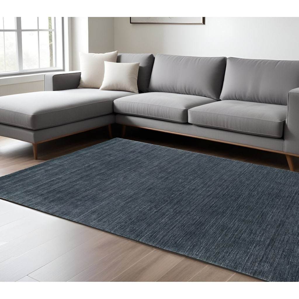 HomeRoots Solid Color Modern Rectangle Area Rug - 120.08 in. x 96.06 in. x 0.59 in.