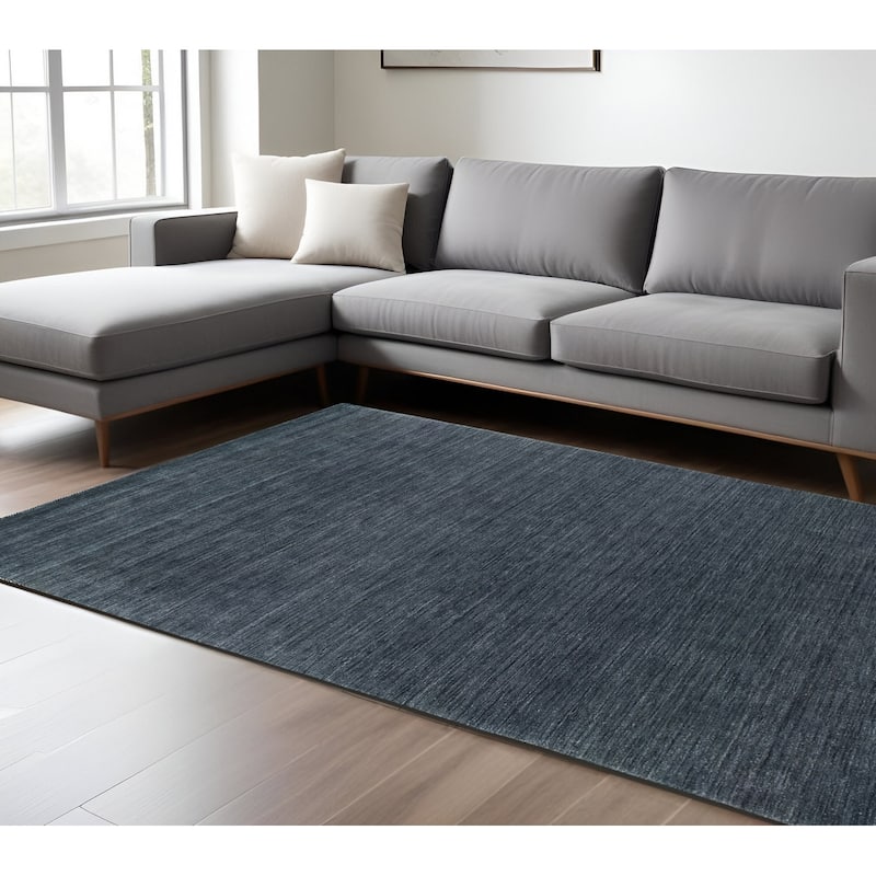HomeRoots Solid Color Modern Rectangle Area Rug - 120.08 in. x 96.06 in. x 0.59 in. - 120.08 in. x 96.06 in.  x 0.59 in.