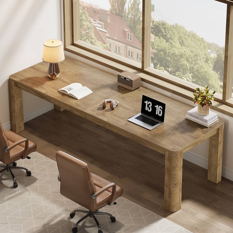 79 Inch Extra Long Desk, Two Person Computer Desk for Home Office