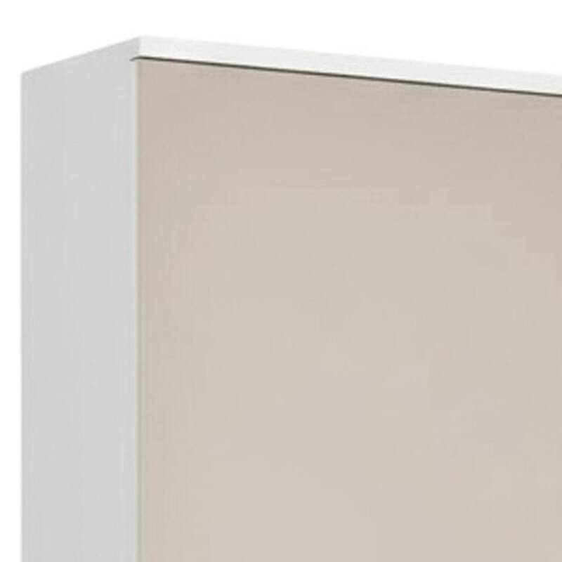 HomeRoots White Ten Pair Wall Mounted WoodShoe Rack - 18.50 in. x 54.30 in. x 8.10 in.