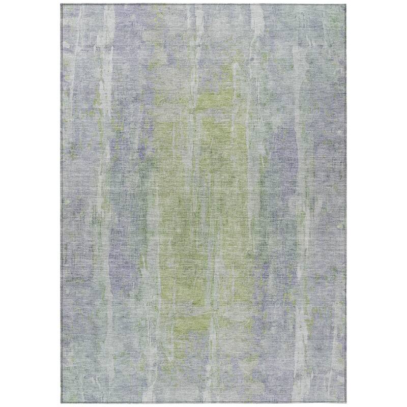 Machine Washable Indoor/ Outdoor Vintage Ombre Chantille Rug