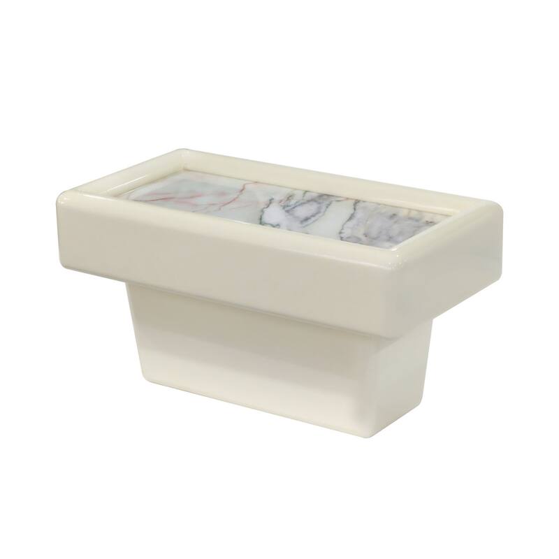 Gattis Home High Glossy Marble End Table