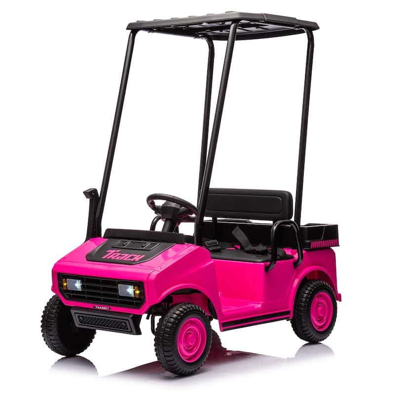 24V Kids Electric Ride-On Car W/ Parent Remote Control & Bluetooth Music - Pink
